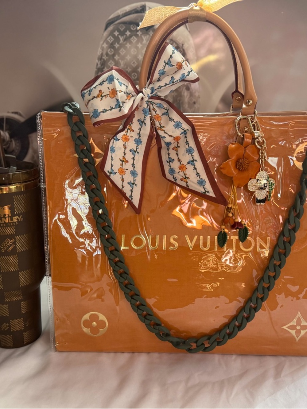 Louis Vuitton Paper Gift Bag wrapped in PVC - Tropical
